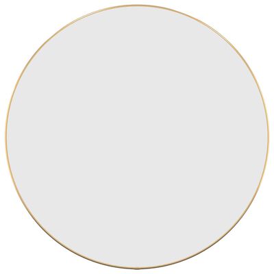 vidaXL Wandspiegel rond Ø60 cm goudkleurig