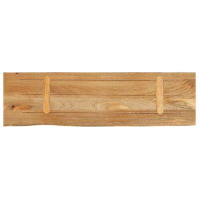 vidaXL Tafelblad met natuurlijke rand 120x20x2,5 cm massief mangohout