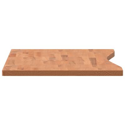 vidaXL Bureaublad 110x(50-55)x2,5 cm massief beukenhout