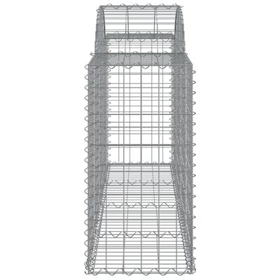 vidaXL Schanskorven 11 st gewelfd 200x50x80/100 cm ijzer