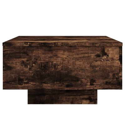 vidaXL Salontafel 55x55x31 cm bewerkt hout gerookt eikenkleurig