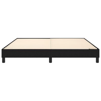 vidaXL Bedframe stof zwart 160x200 cm