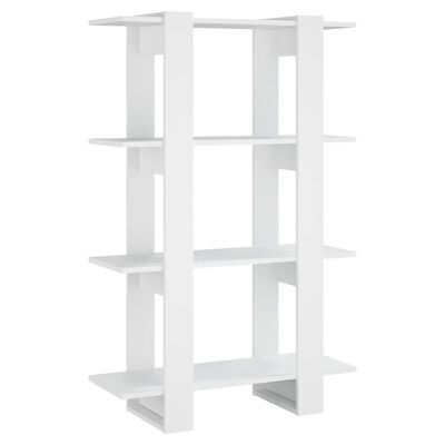 vidaXL Boekenkast/kamerscherm 80x30x123,5 cm wit