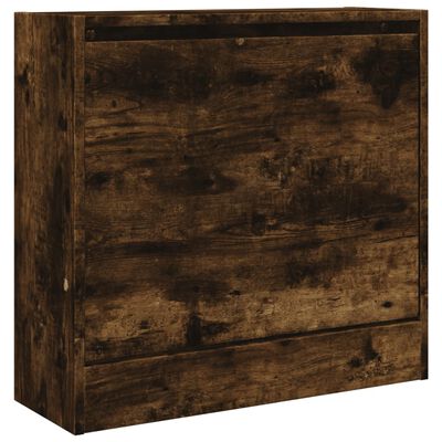 vidaXL Schoenenkast 60x21x57 cm bewerkt hout gerookt eikenkleurig