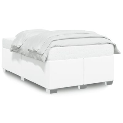 vidaXL Bedframe kunstleer wit 120x190 cm