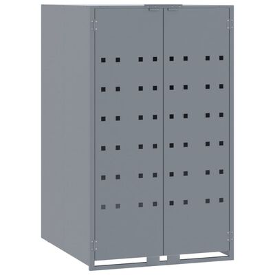 vidaXL Containerberging voor 4 containers 276x79x117 cm staal grijs