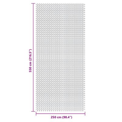 vidaXL Kampeerkleed 5,5x2,5 m groen