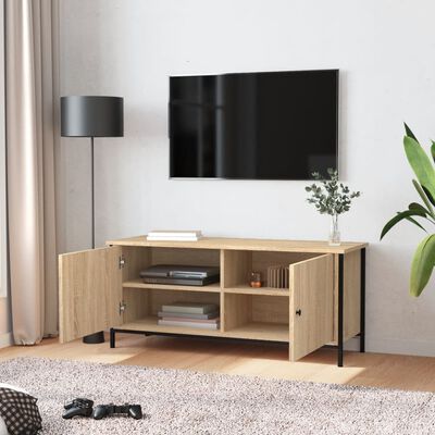 vidaXL Tv-meubel 102x35x45 cm bewerkt hout sonoma eikenkleurig