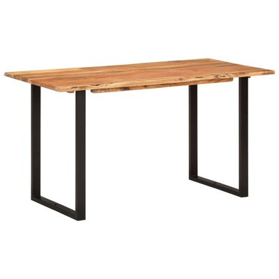 vidaXL Eettafel 140x70x76 cm massief acaciahout