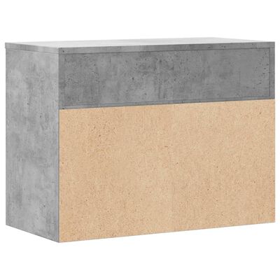 vidaXL Schoenenbank 60x30x45 cm bewerkt hout betongrijs