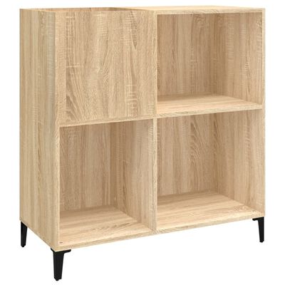 vidaXL Platenkast 84,5x38x89 cm bewerkt hout sonoma eikenkleurig