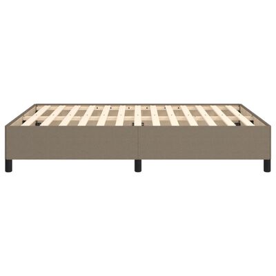 vidaXL Bedframe zonder matras stof taupe 140x190 cm