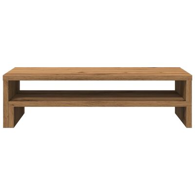 vidaXL Monitorstandaard 54x22x15 cm bewerkt hout artisanaal eikenkleur