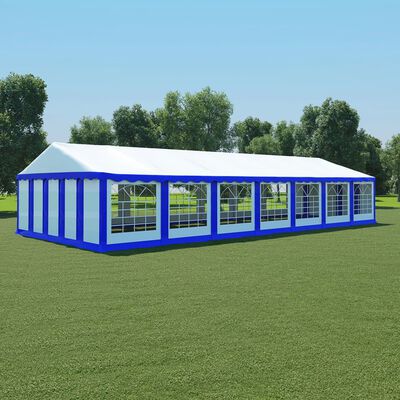 vidaXL Partytentdoek 6x14 m blauw en wit