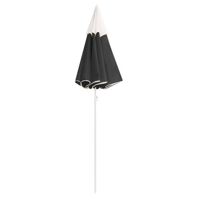 vidaXL Parasol met stalen paal 180 cm antracietkleurig