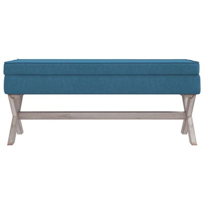 vidaXL Opbergkruk 110x45x49 cm fluweel blauw