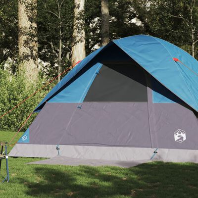 vidaXL Koepeltent 6-persoons waterdicht blauw