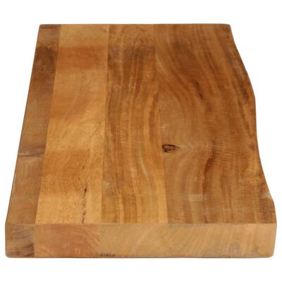 vidaXL Tafelblad met natuurlijke rand 110x30x3,8 cm massief mangohout