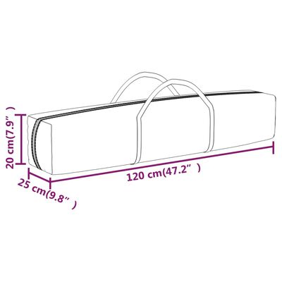 vidaXL Partytent inklapbaar met zijwanden 3x3 m antracietkleurig