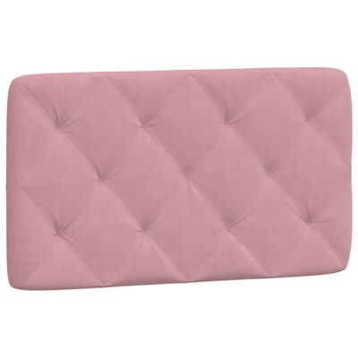 vidaXL Bed met matras fluweel roze 80x200 cm