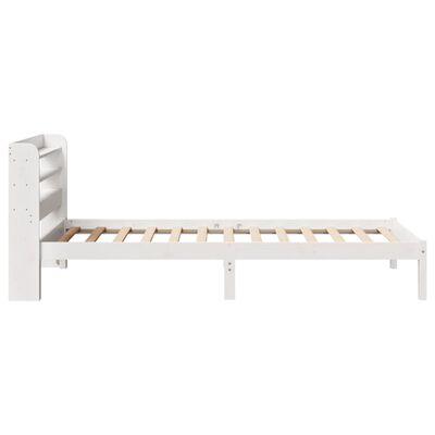 vidaXL Bedframe zonder matras massief grenenhout wit 90x200 cm