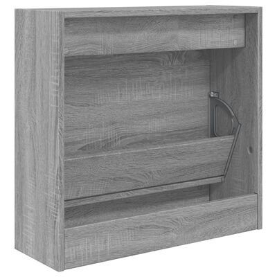 vidaXL Schoenenkast 60x21x57 cm bewerkt hout grijs sonoma eikenkleurig