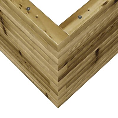 vidaXL Plantenbak 70x70x45,5 cm geïmpregneerd grenenhout