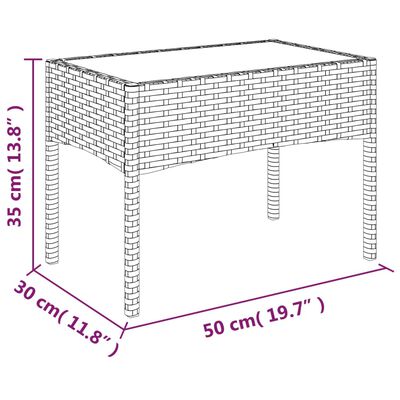 vidaXL 4-delige Loungeset met kussens poly rattan zwart