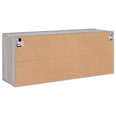 vidaXL Tv-meubel wandgemonteerd 100x30x41 cm grijs sonoma eikenkleurig