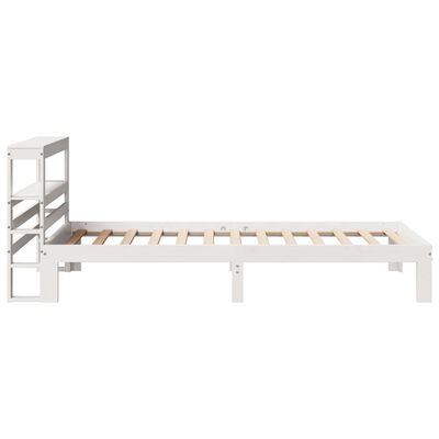 vidaXL Bedframe met hoofdeinde zonder matras 90x200 cm wit