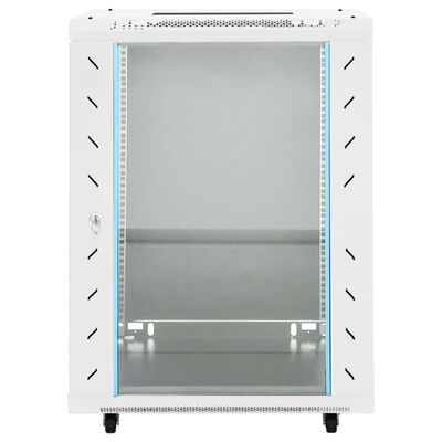 vidaXL Netwerkkast 15U 19" IP20 53x40x80 cm grijs