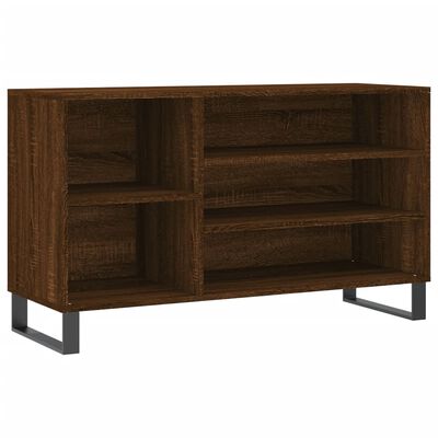 vidaXL Schoenenkast 102x36x60 cm bewerkt hout bruin eikenkleur