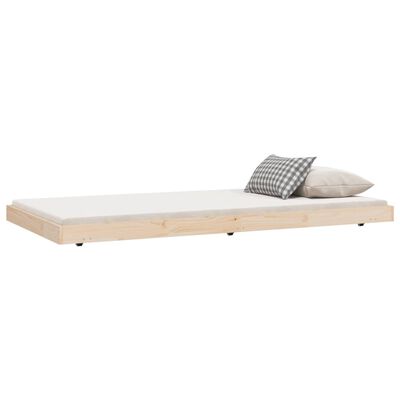 vidaXL Bedframe zonder matras massief grenenhout 90x200 cm