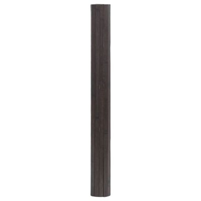 vidaXL Vloerkleed rechthoekig 100x200 cm bamboe donkerbruin