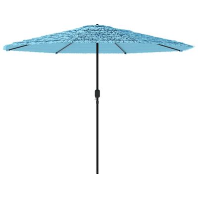 vidaXL Parasol met stalen paal 388x388x248 cm blauw