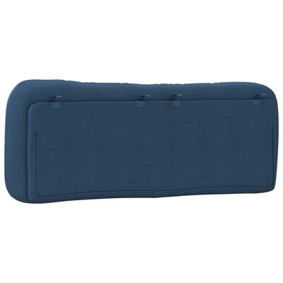 vidaXL Hoofdbordkussen 140 cm stof blauw