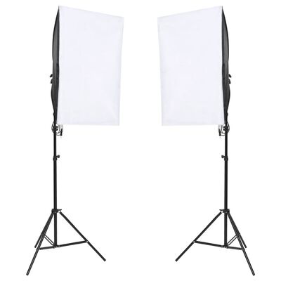 vidaXL Fotostudioset met verlichtingsset en achtergrondscherm