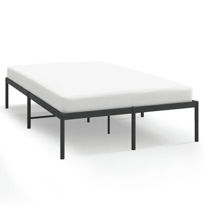 vidaXL Bedframe metaal zwart 120x200 cm