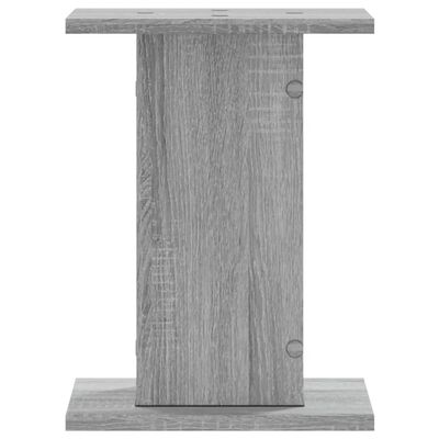 vidaXL Plantenstandaards 2 st 30x30x40 cm bewerkt hout grijs sonoma