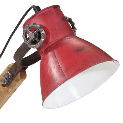 vidaXL Bureaulamp 25 W E27 23x18x96 cm verweerd rood