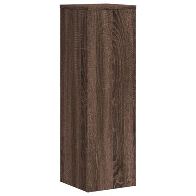 vidaXL Plantenstandaards 2 st 25x25x80 cm bewerkt hout bruin eiken