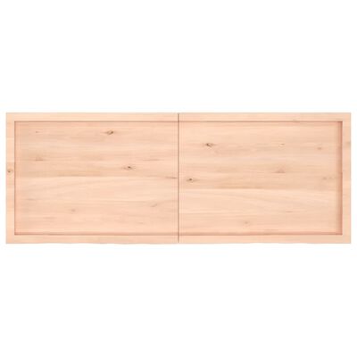 vidaXL Tafelblad 160x60x(2-4) cm onbehandeld massief eikenhout