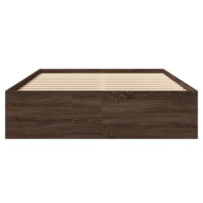 vidaXL Bedframe zonder matras bewerkt hout bruin eikenkleur 140x200 cm