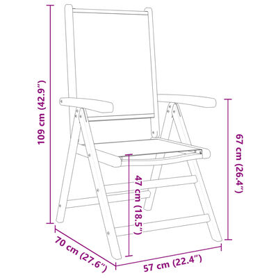 vidaXL Tuinstoelen 2 st massief acaciahout en stof taupe