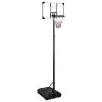 vidaXL Basketbalstandaard 280-350 cm polycarbonaat transparant