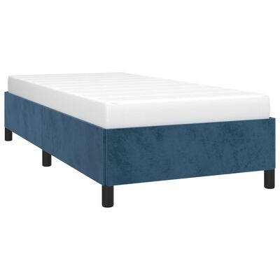 vidaXL Bedframe fluweel donkerblauw 100x200 cm