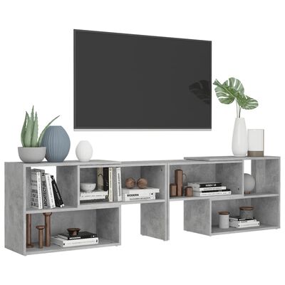 vidaXL Tv-meubel 149x30x52 cm bewerkt hout betongrijs