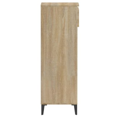 vidaXL Schoenenrek 40x36x105 cm bewerkt hout sonoma eikenkleurig