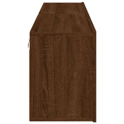 vidaXL Tv-meubels 2 st wandgemonteerd 80x30x41 cm bruin eikenkleur