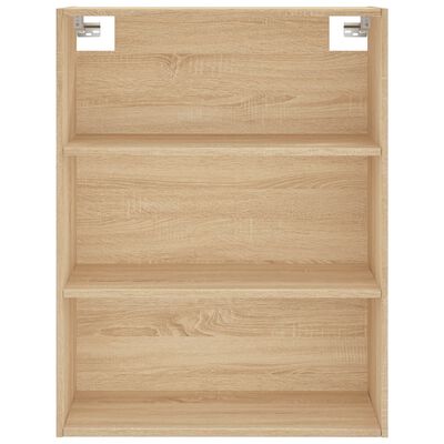 vidaXL Hoge kast 69,5x34x180 cm bewerkt hout sonoma eikenkleurig